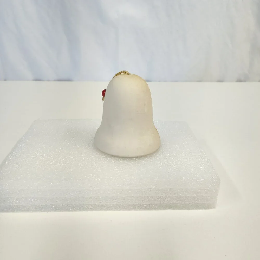Sandstone Creations Hand-Painted Ceramic Bell Cardinal Design Signed by Anna VTG